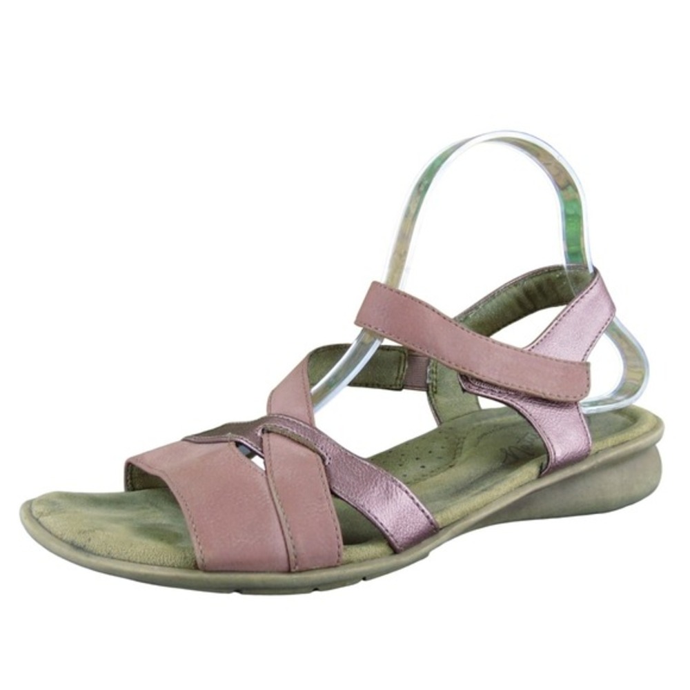 Natural Soul Women‎ Jordana Ankle Strap Red Synthetic Sz 8.5 Medium  Used 2025